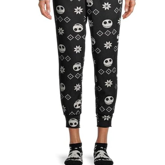 Nightmare Before Christmas Minky Fleece 4-Piece Pajama Set w/ Santa Hat XL NWT - Picture 5 of 6